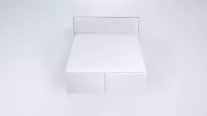 Low Poly Modern Platform Bed