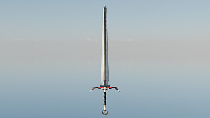 Knight Sword sc-fi 3D model