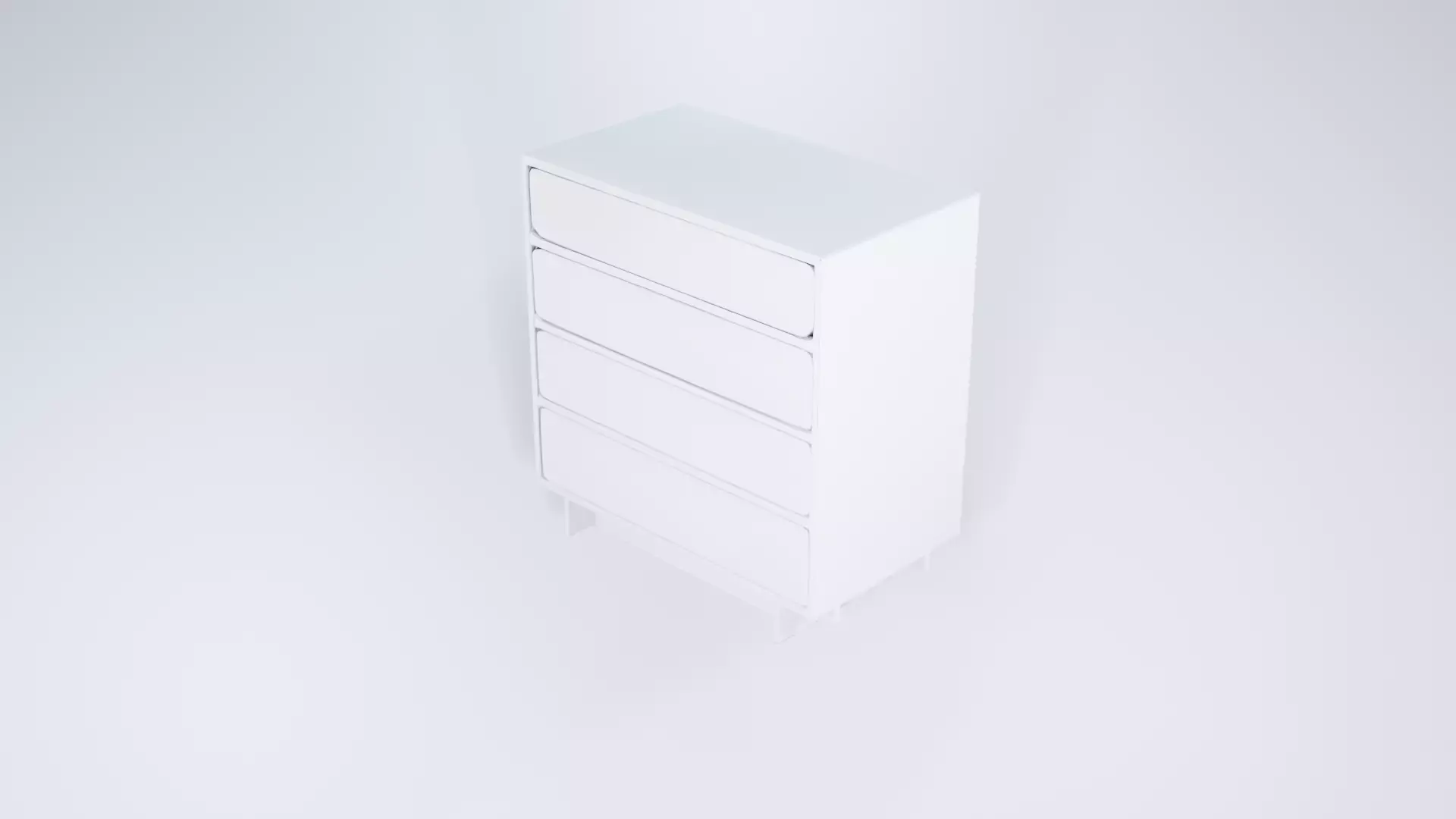 Bathroom Vanity Floor Cabinet 3D model