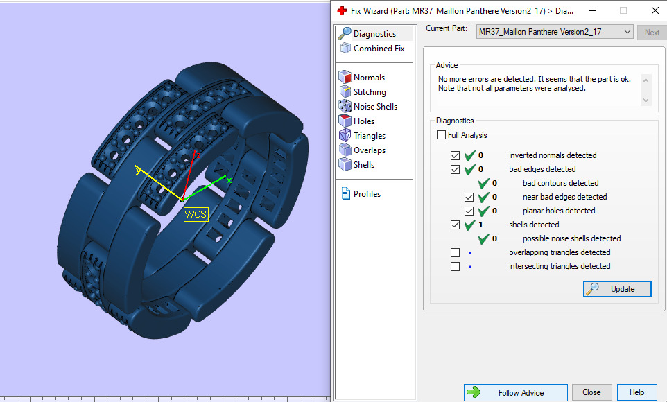 Rings Maillon Panthere All Sizes Collection Version2 3D model 3D print model_5