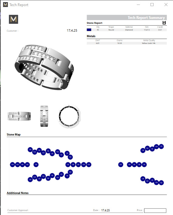 Rings Maillon Panthere All Sizes Collection Version2 3D model 3D print model_4