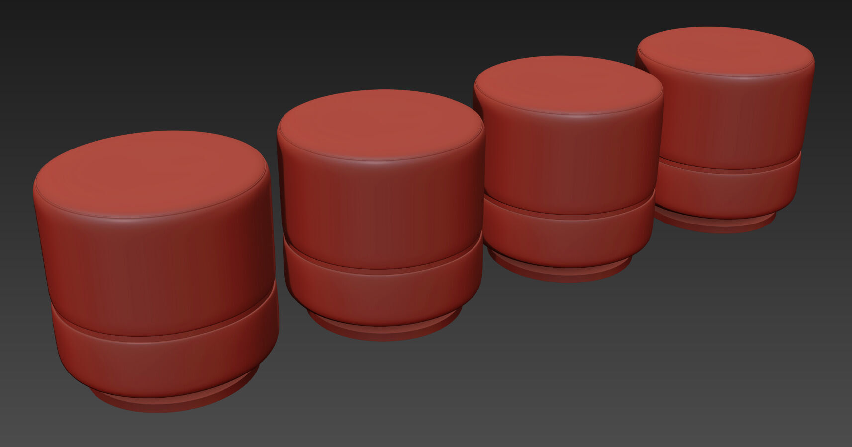 Parma Ottoman By Frato 3D model_7