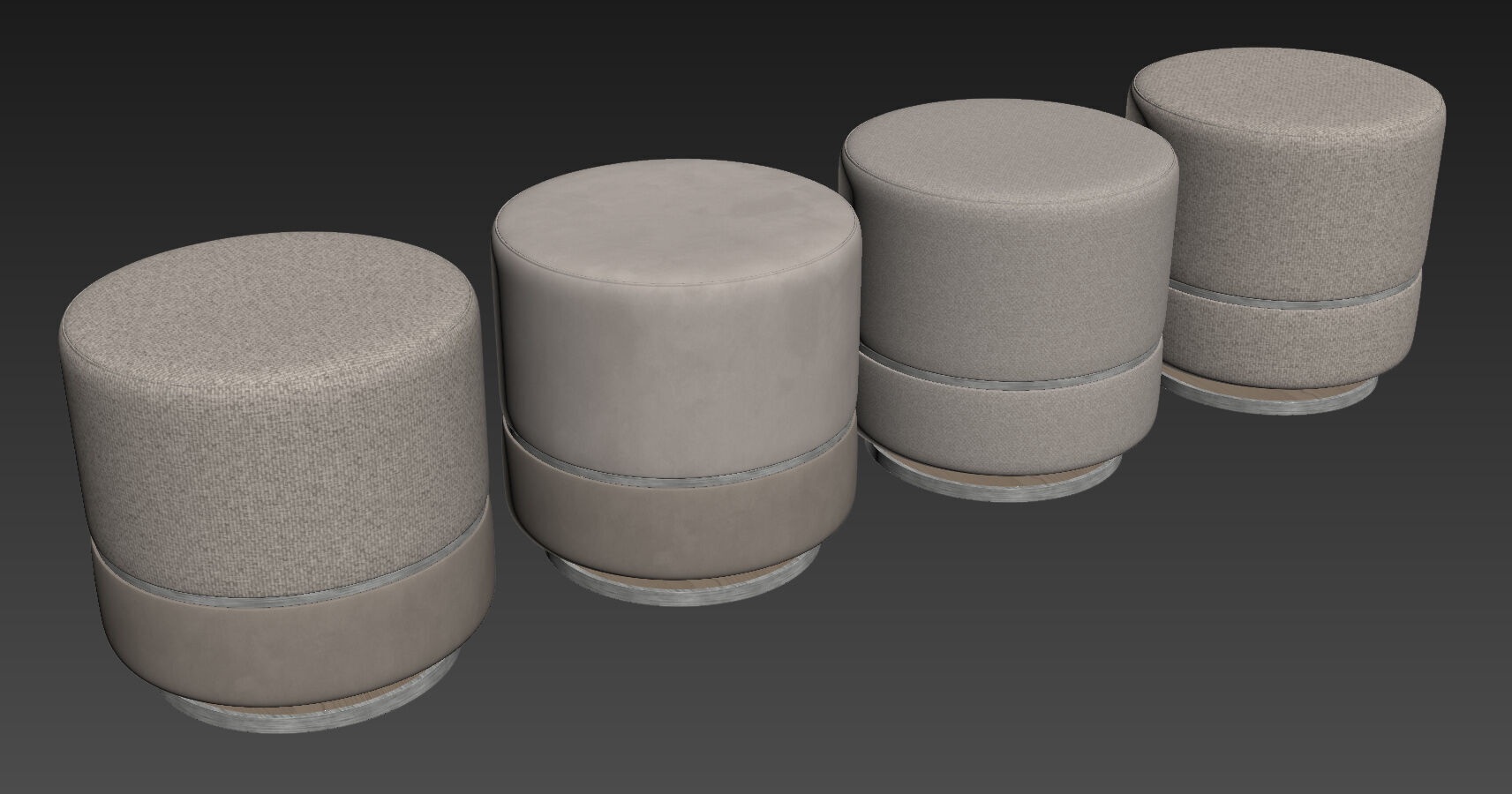 Parma Ottoman By Frato 3D model_6