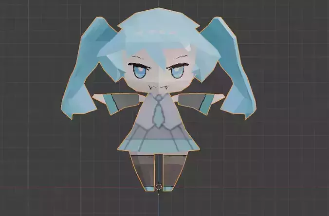 Low poly Hatsune Miku