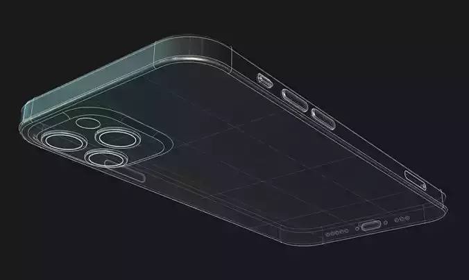 Micron Accurate iPhone 12 Pro 3D Model STEP Format