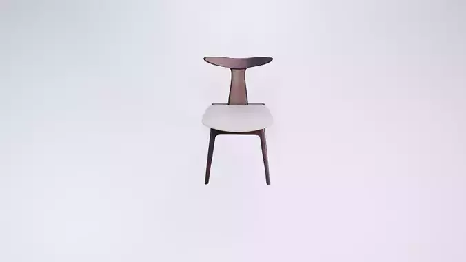 Low Poly Wooden Chair