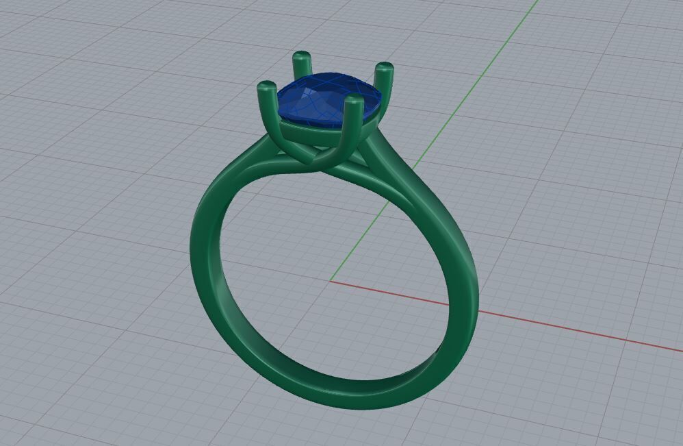 Engagement ring 13 3D print model_2