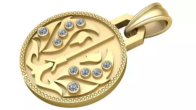  UNIQUE COUPLE  PANDANT 3D PRINTABLE MODAL 