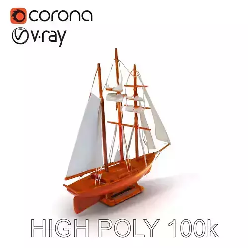 Classic Sailing Ship D Model Pack for Games and Visualizations