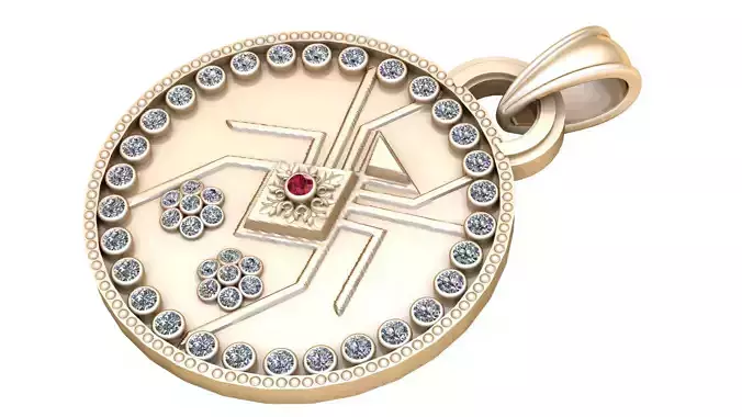  SPIDER COIN PANDANT 3D PRINTABLE MODAL 