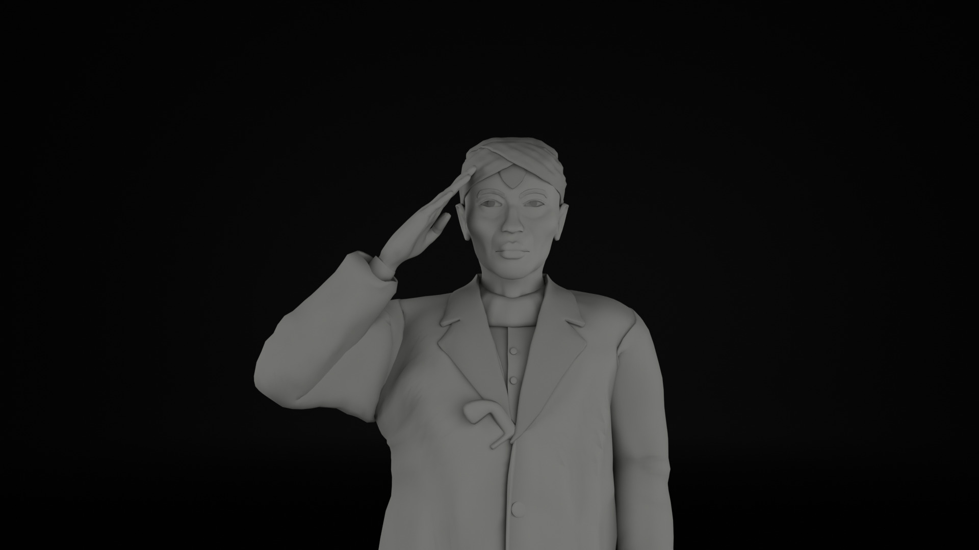 Jenderal Sudirman 3D model_24