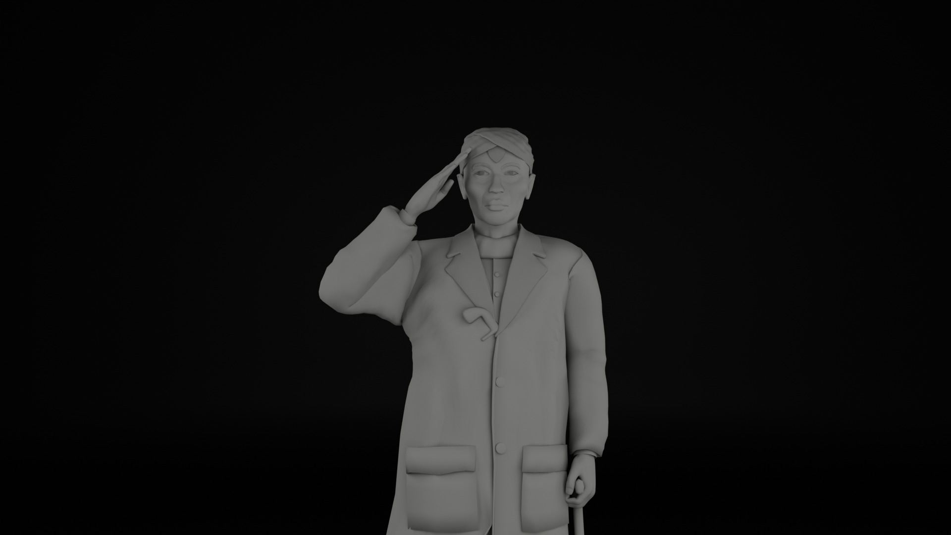 Jenderal Sudirman 3D model_23