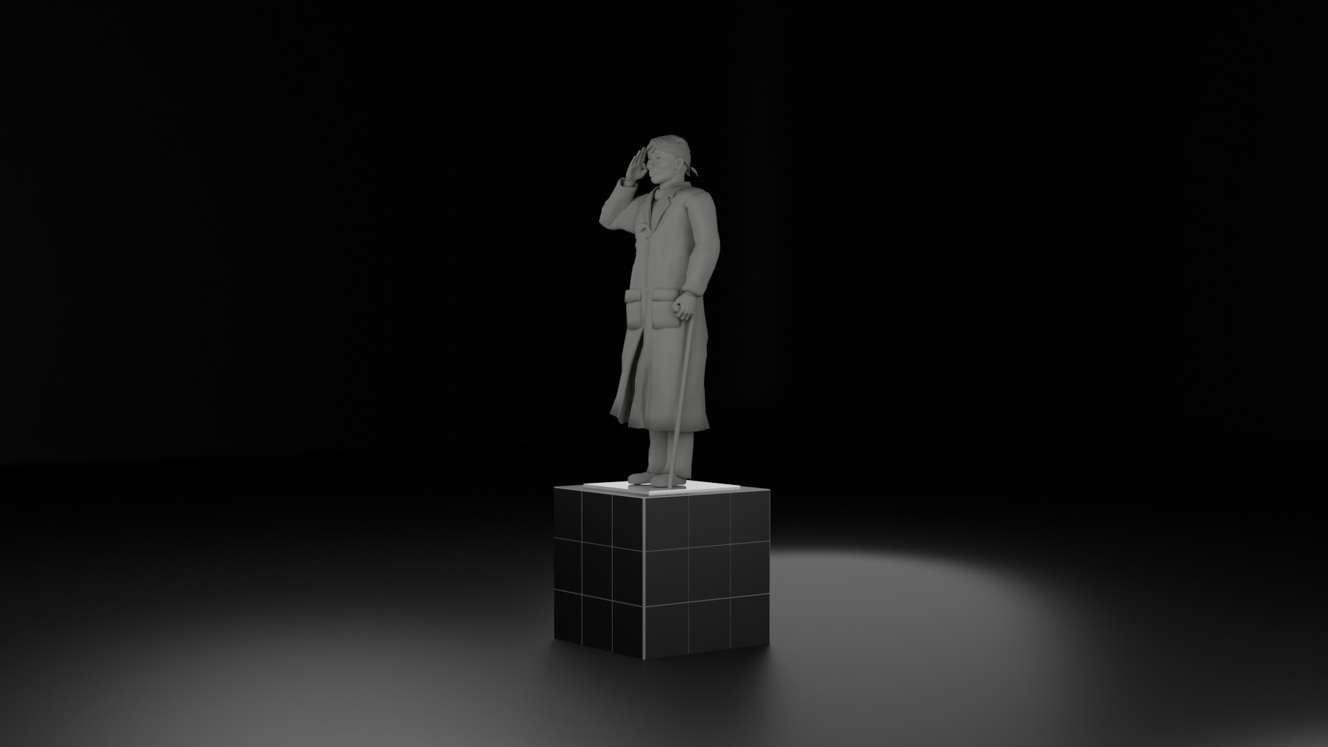 Jenderal Sudirman 3D model_4