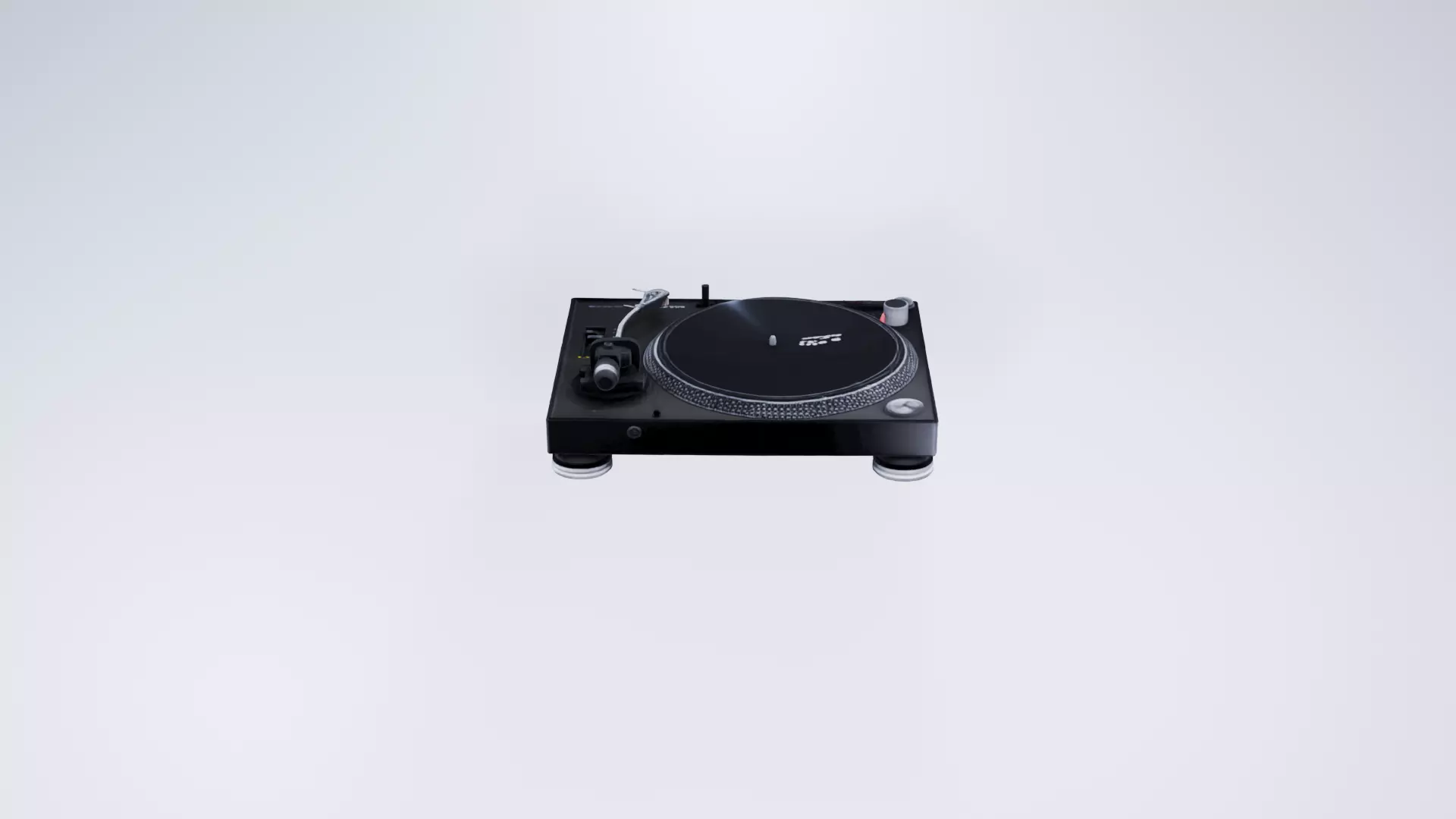 Low Poly Modern Turntable - Vinyl Record Player 3D model