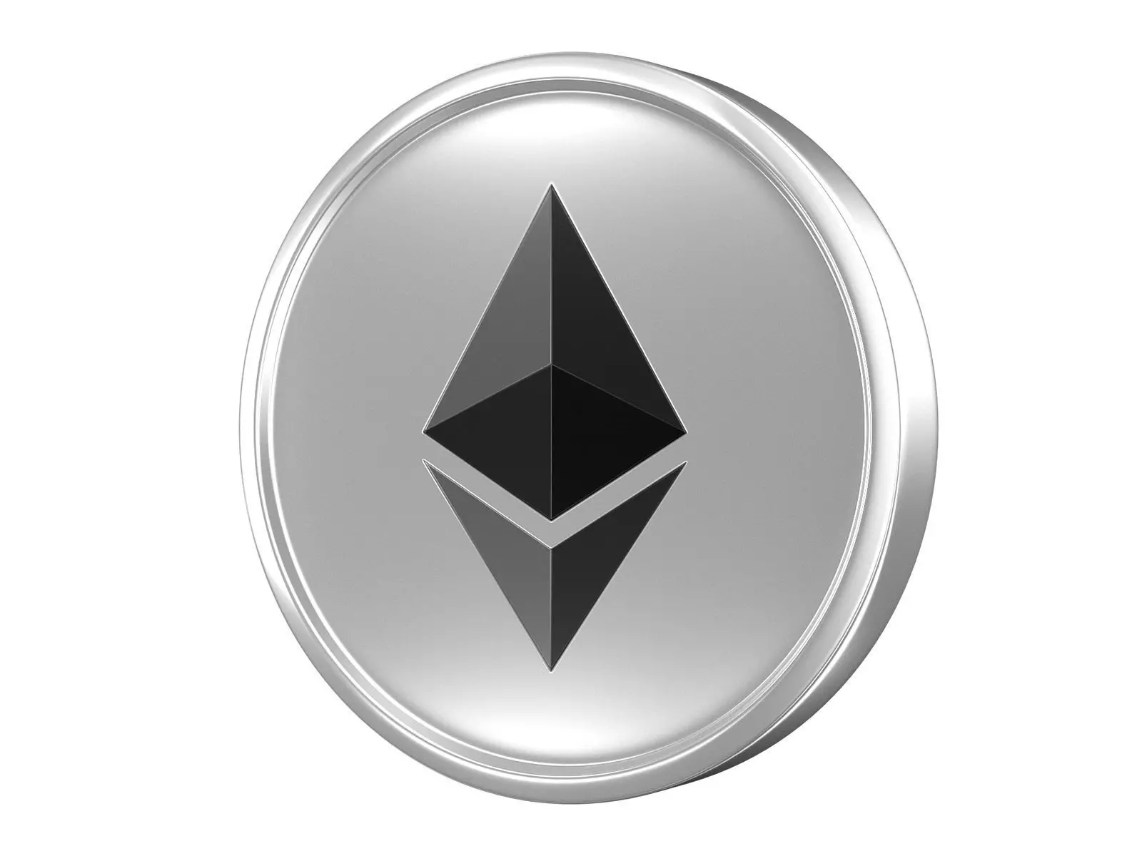 Ethereum ETH Coin 3D model