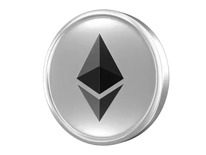 Ethereum ETH Coin 3D model
