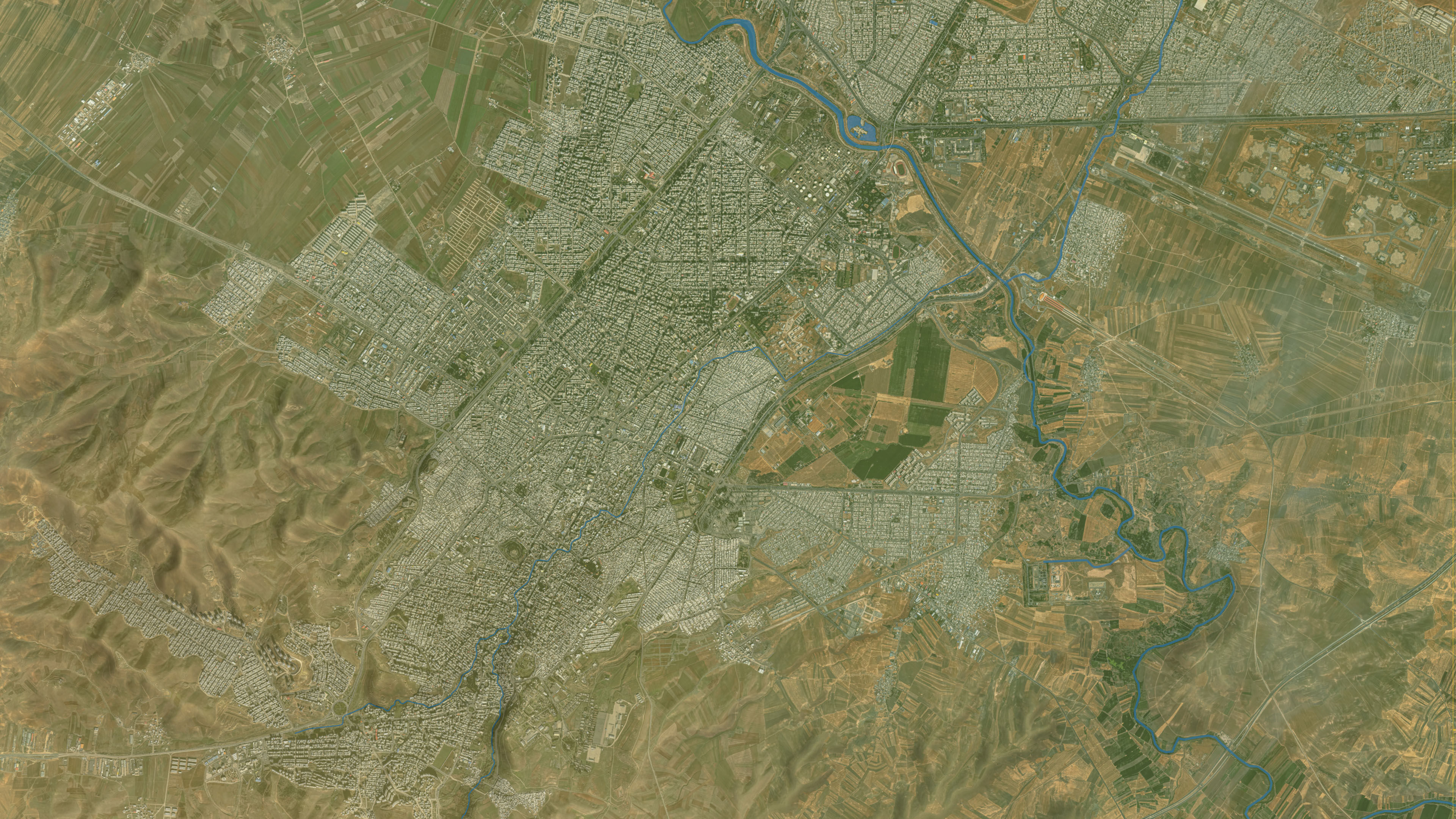 Kermanshah - Topography Terrain Low-poly 3D model_16