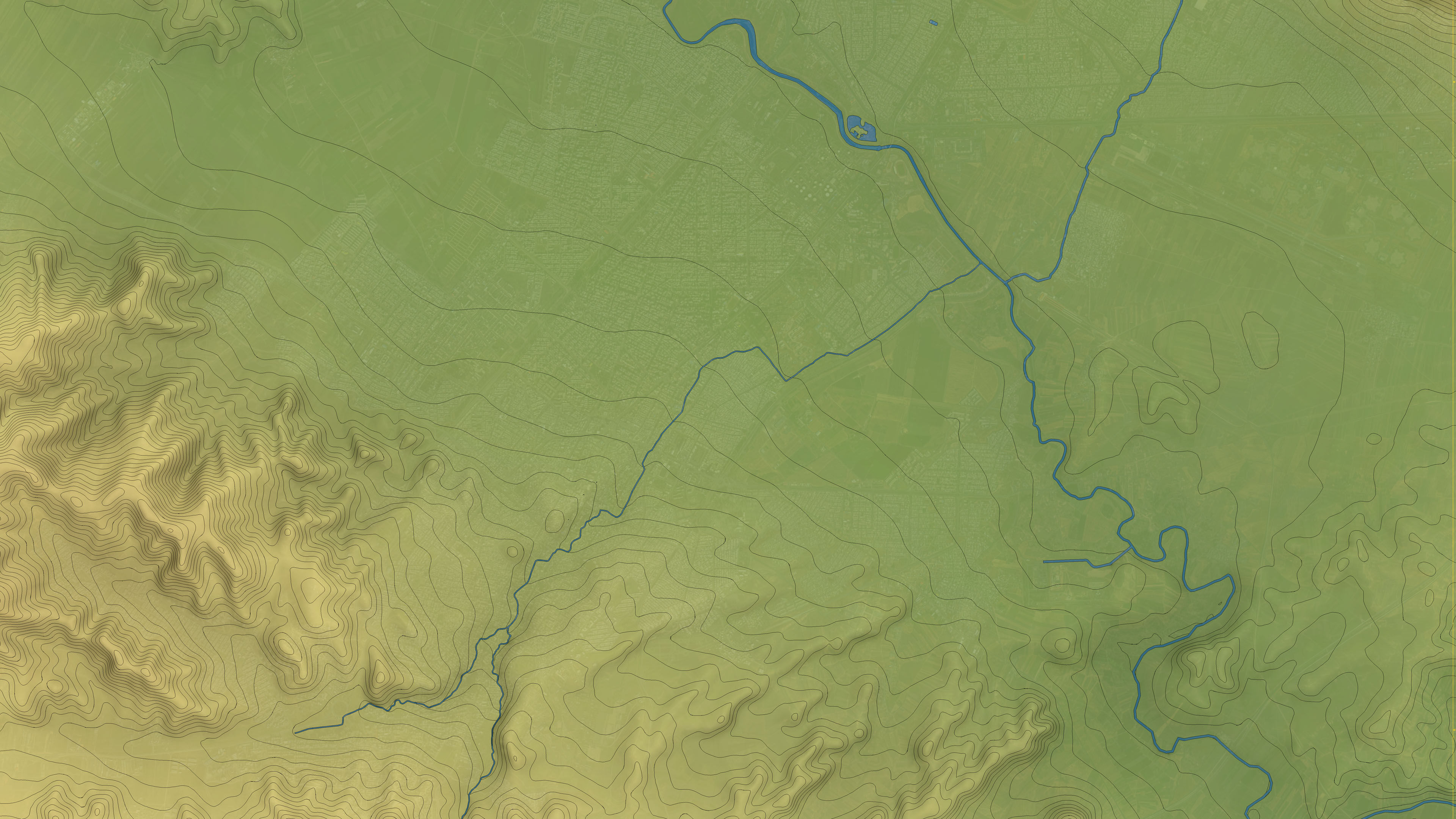 Kermanshah - Topography Terrain Low-poly 3D model_18