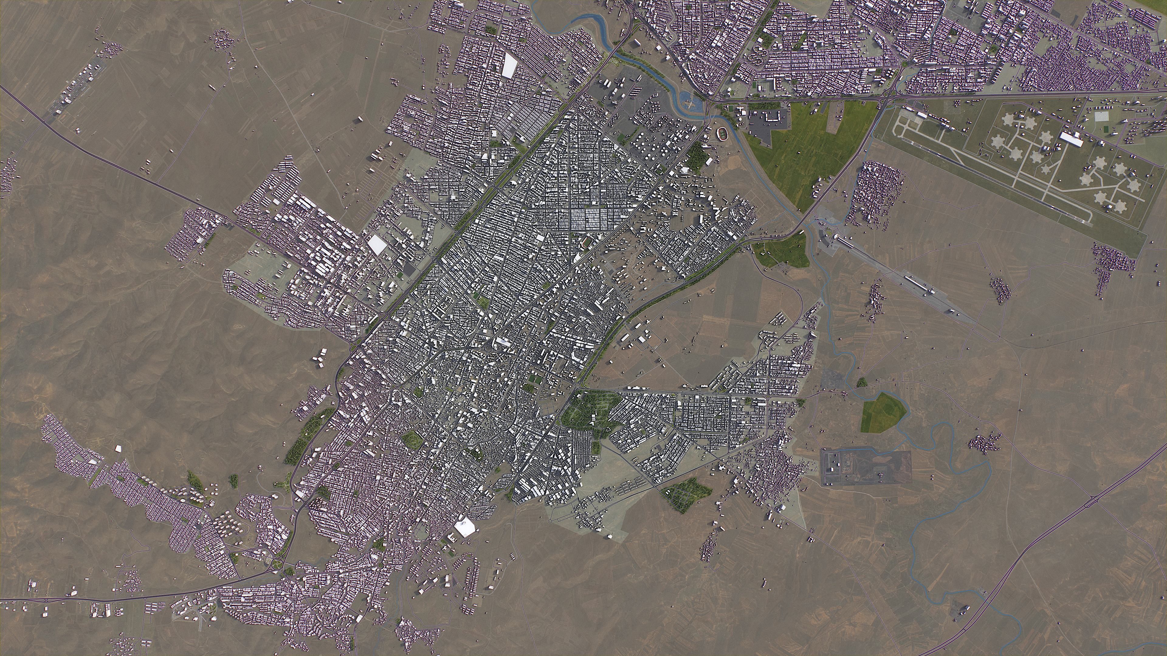 Kermanshah - Topography Terrain 3D Model 3D Model Collection_1