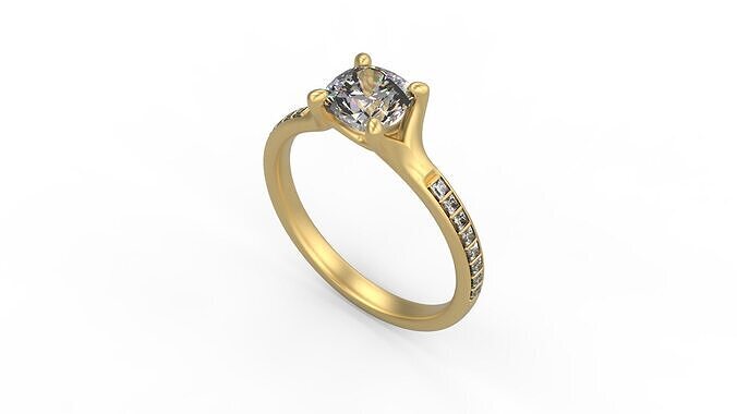 Women Solitaire 6243 3D print model