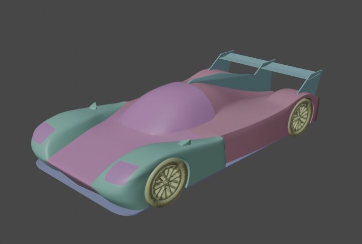 Le Mans Prototype Racecar 3D Model LMP Vehicle 3D model_11