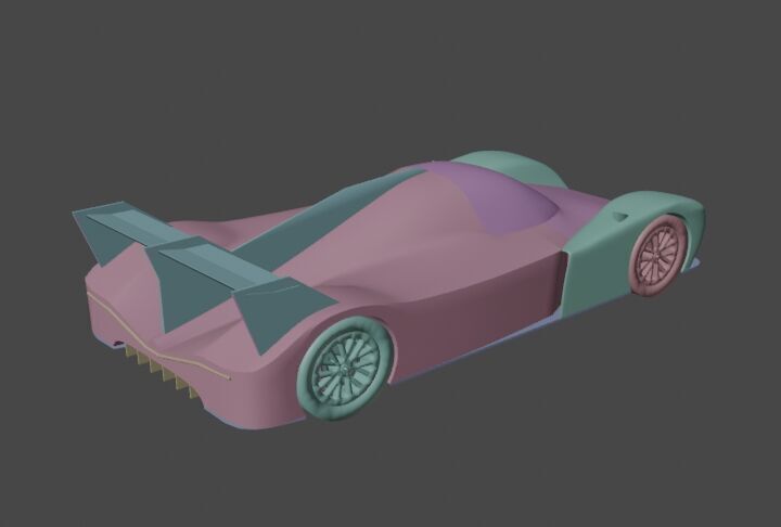 Le Mans Prototype Racecar 3D Model LMP Vehicle 3D model_10