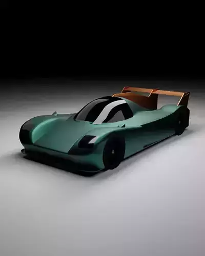 Le Mans Prototype Racecar 3D Model LMP Vehicle