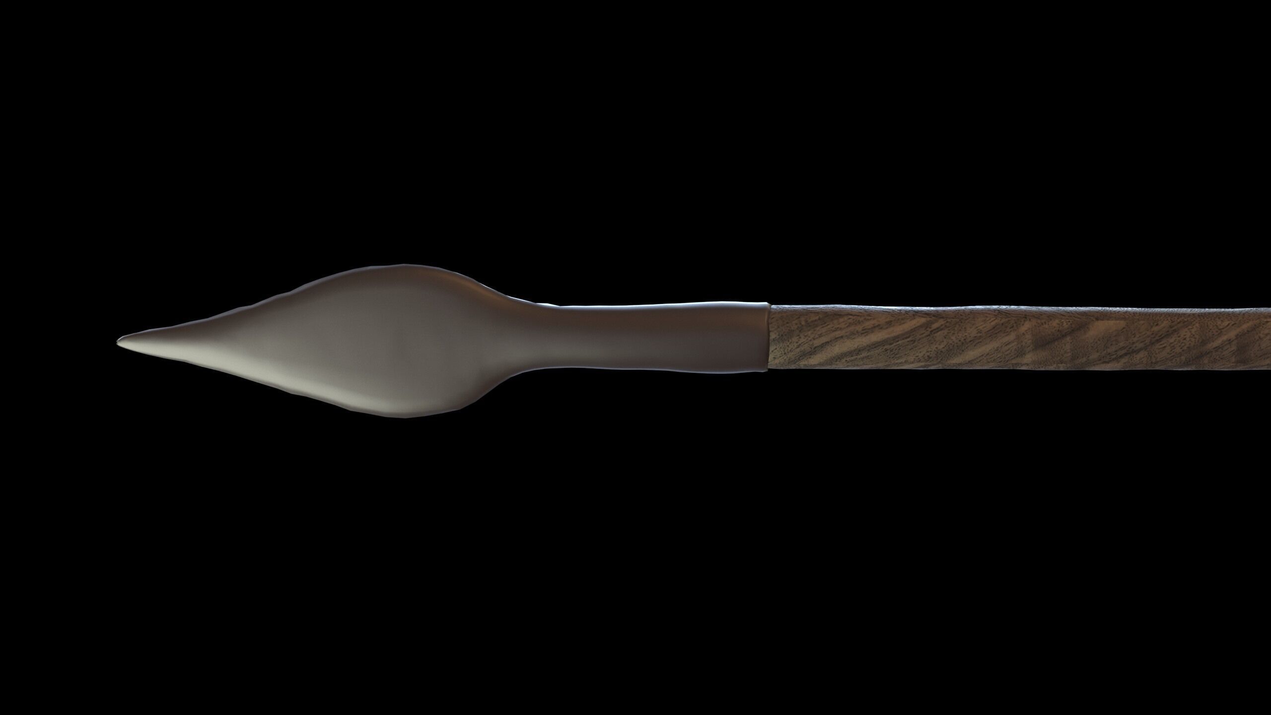 PBR Medieval Demon Skull Crossbow with Arrows  Low-poly 3D model_21