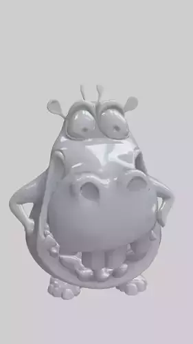 Hippo Cute 3D