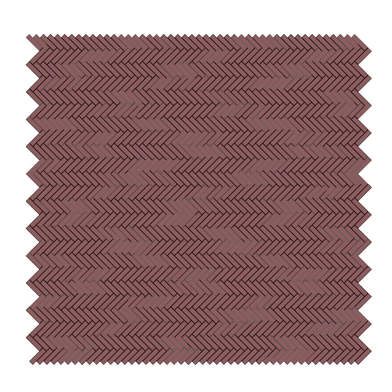 Ceramic tile set 04 - Herringbone Terracotta 3D model_2