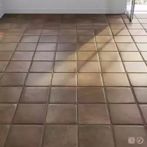 Ceramic tile set 02 - Terracotta 3D model