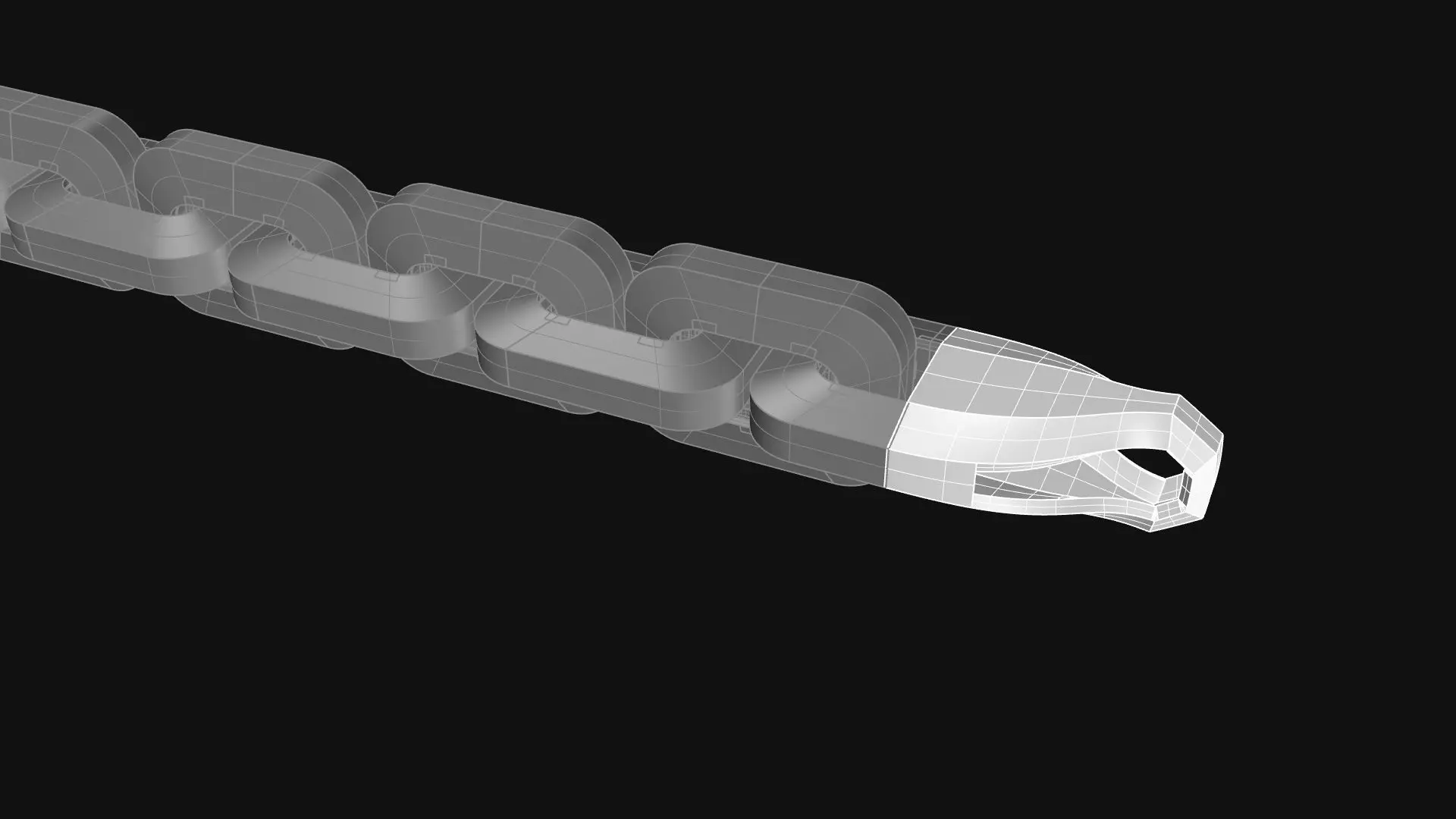 CHAIN BRACELET  3D print model_0