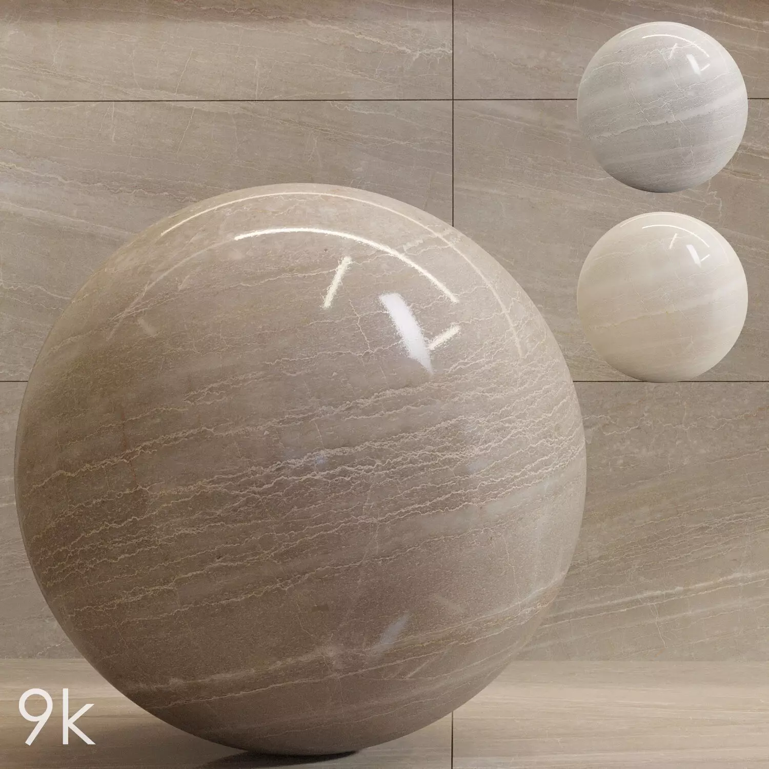 Cifre Ceramica Set 07 - Quartz Bundle - 3 types of Marble - 9k Texture_0