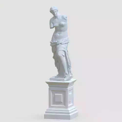 Pedestal with Venus de Milo  3D print model