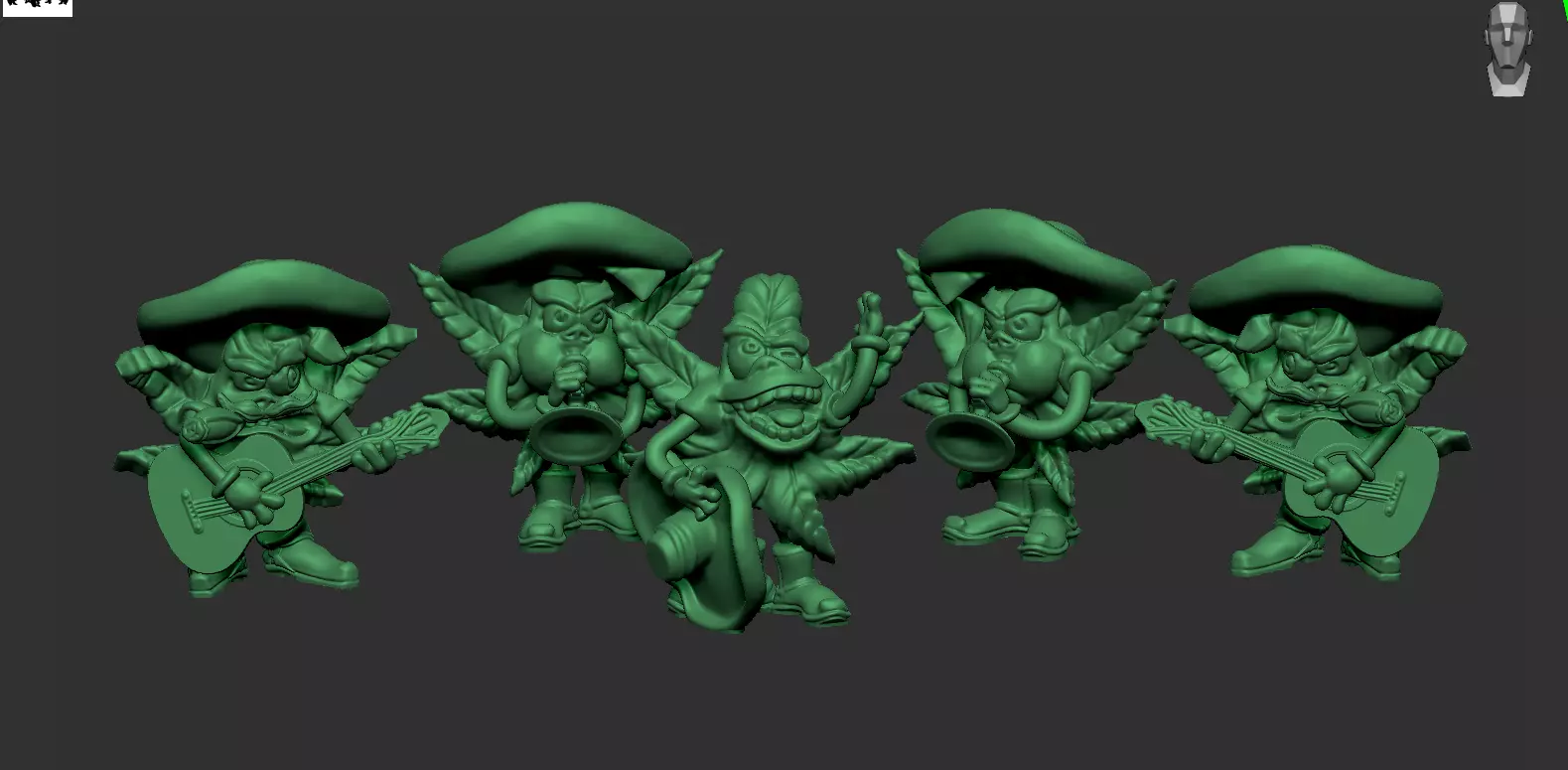 leaf group Mexican 3D print model