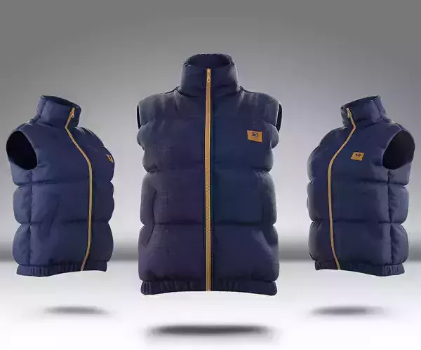 Puffer Jacket 01   3D model