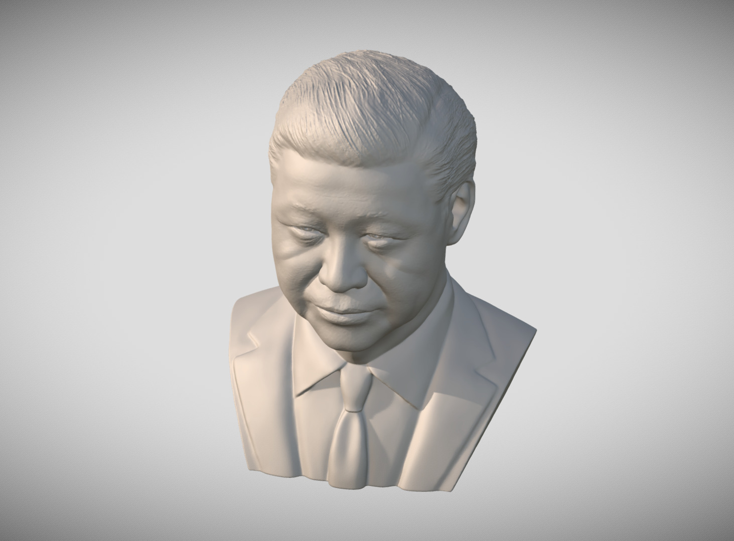 Xi Jinping bust 3D print model_13