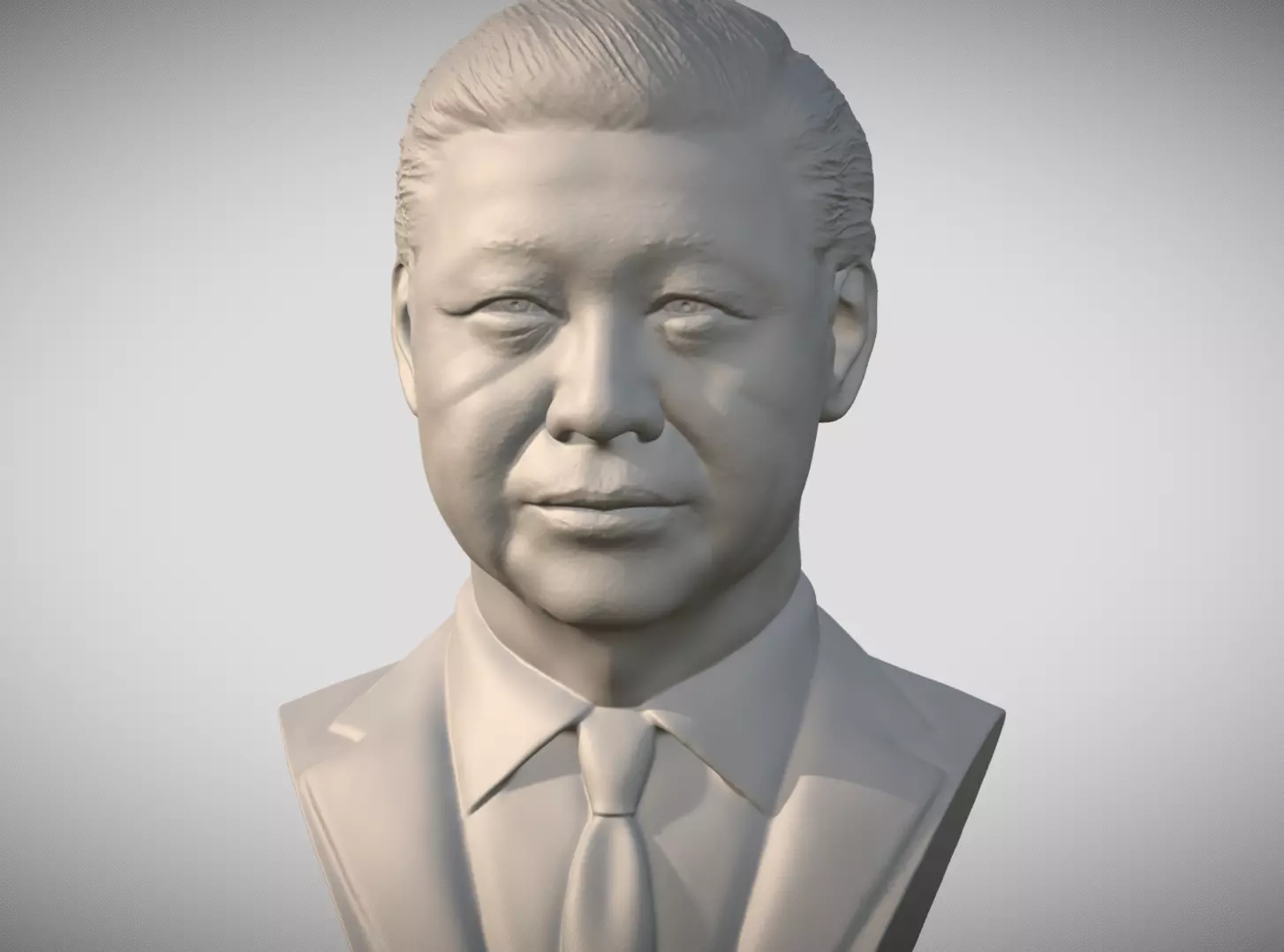 Xi Jinping bust 3D print model_0
