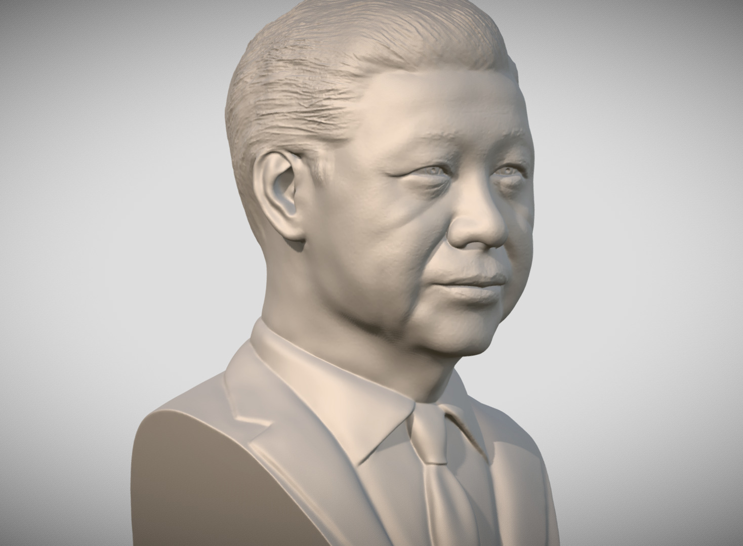 Xi Jinping bust 3D print model_9