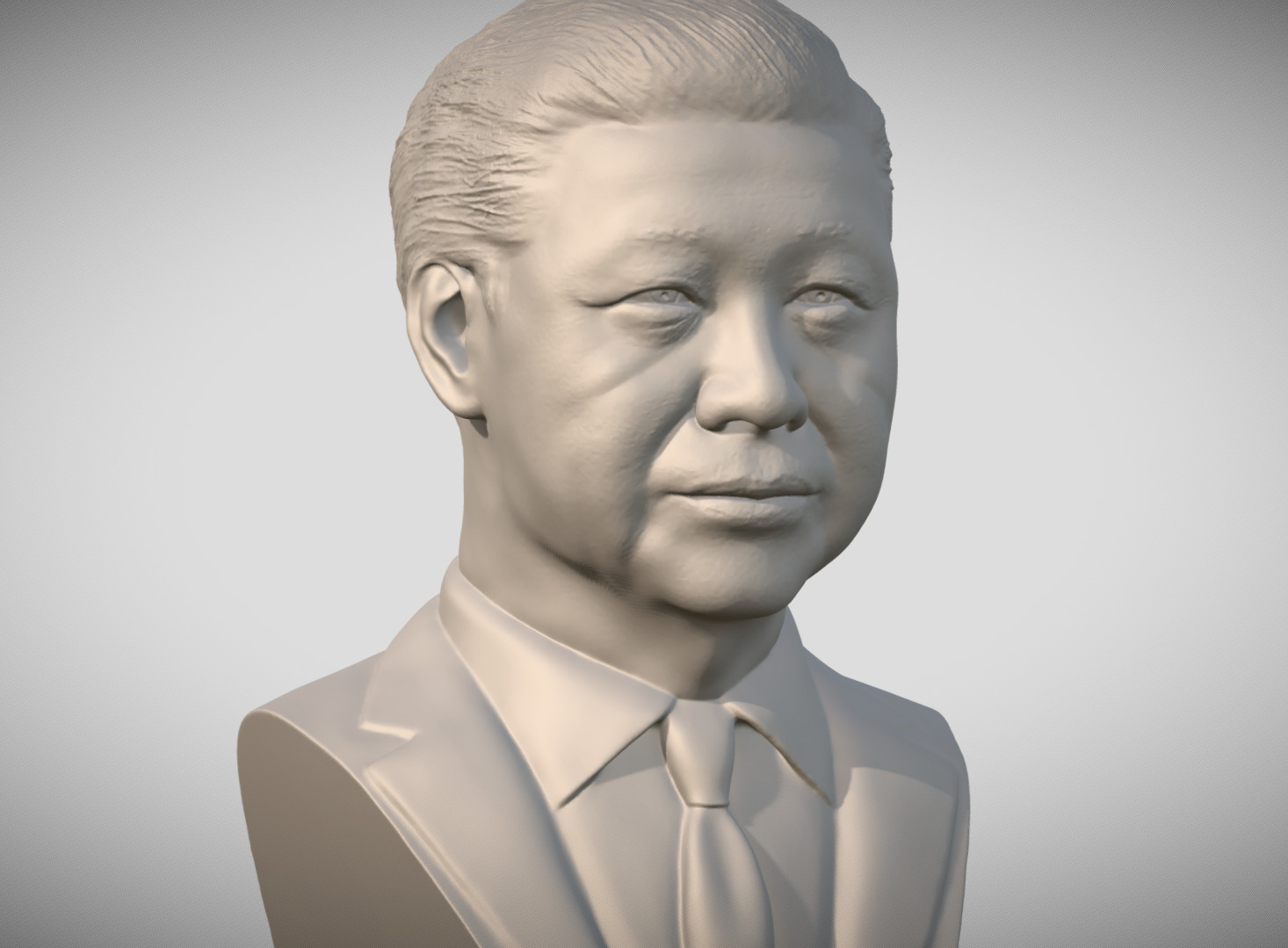 Xi Jinping bust 3D print model_10