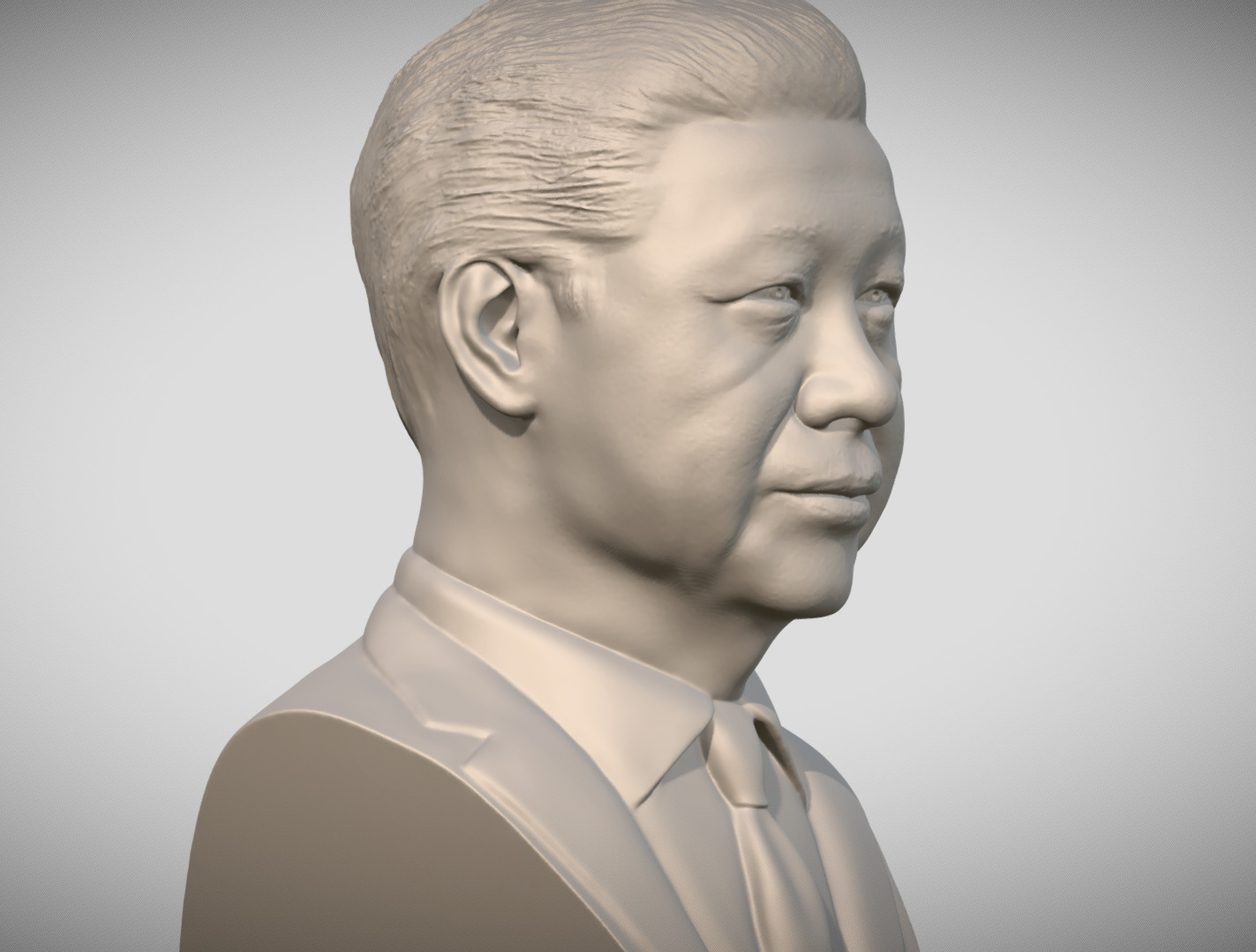 Xi Jinping bust 3D print model_8