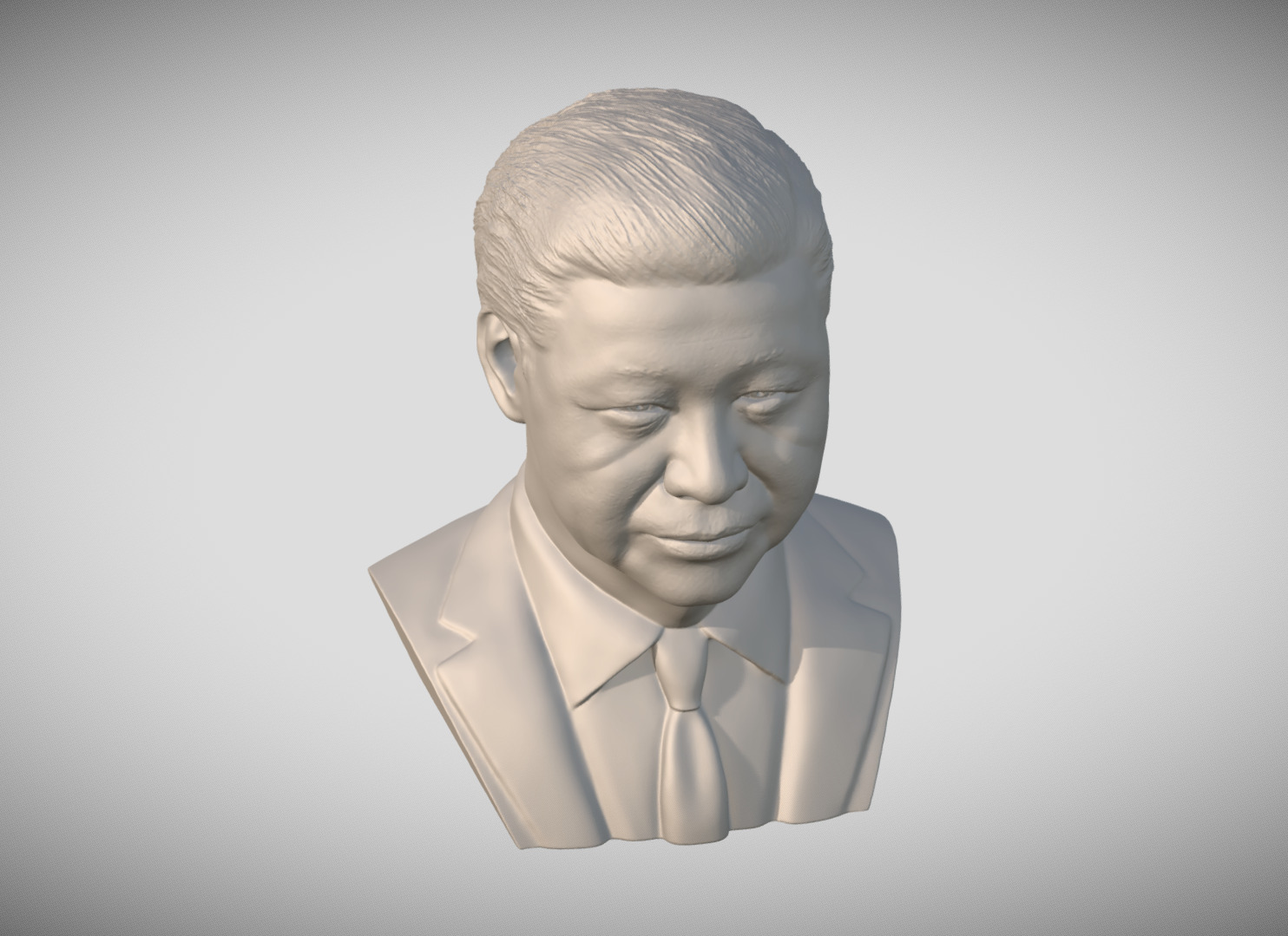 Xi Jinping bust 3D print model_12