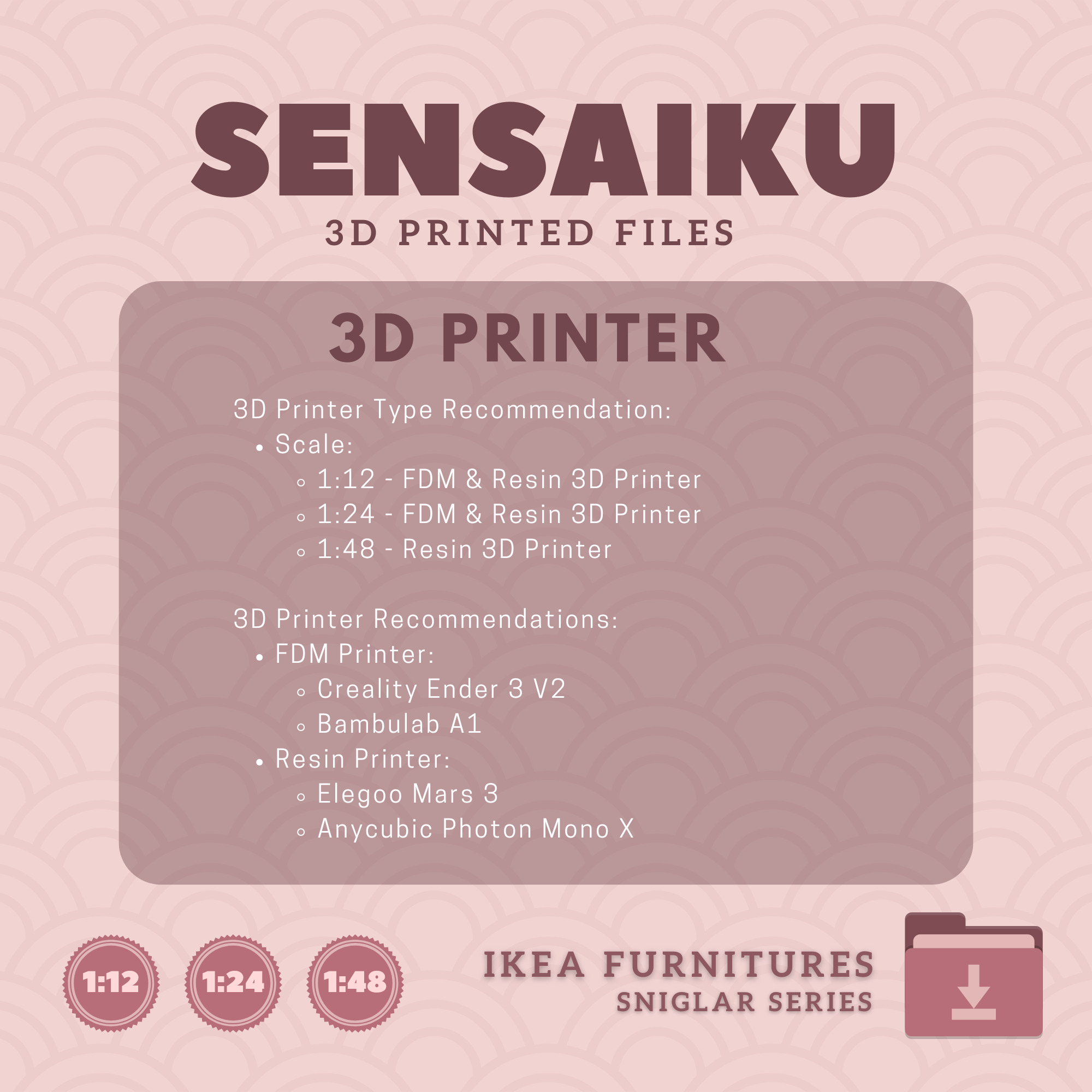 SNIGLAR Changing Table for Miniature Dollhouse - IKEA - 3D Print 3D print model_7