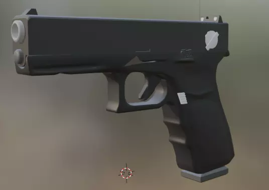 Glock 18C Low-poly 3D model