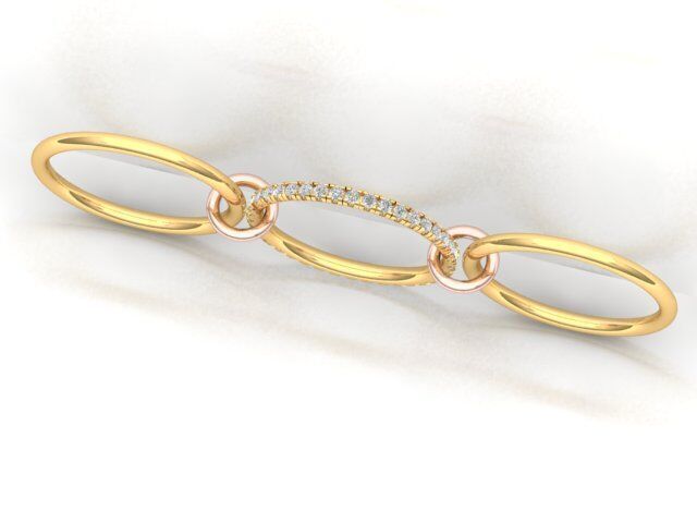 Multi Band Ring 3D print model_7