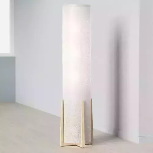 Tall Floor Fabric Lamp