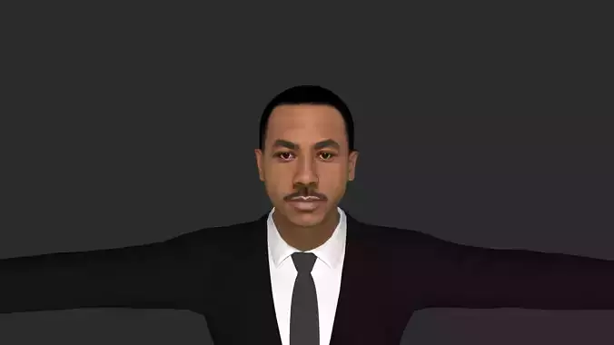 Khalil Rountree Hyper Realistic Full Body  Rigged 3D Character