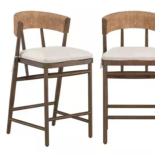 Buxton Bar Counter Stool 3D model