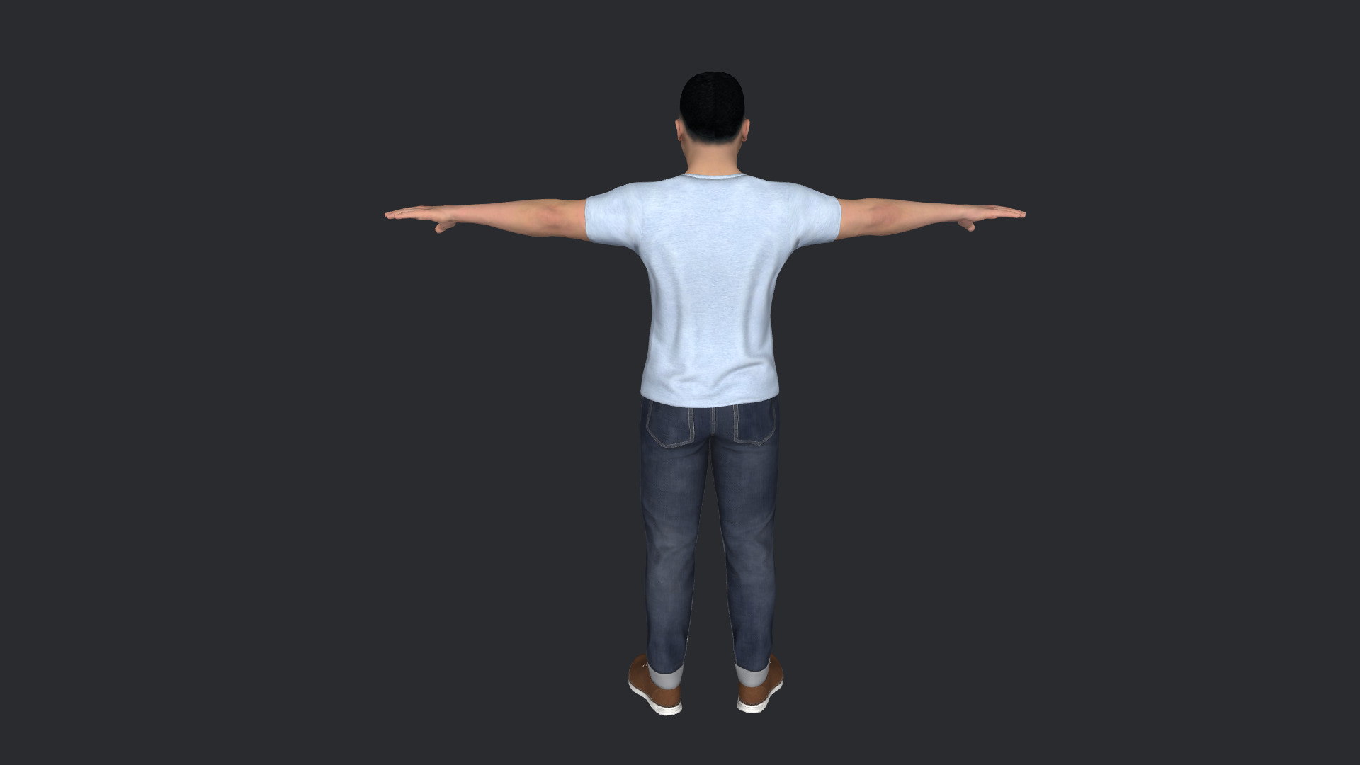 Kim Jong-un Hyper Realistic Full Body  Rigged 3D Character 3D model_9