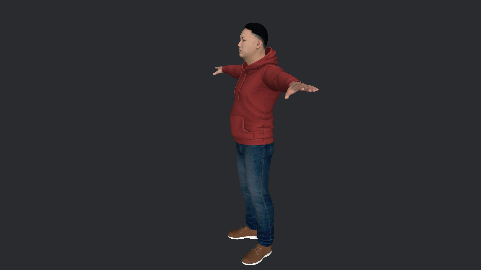 Kim Jong-un Hyper Realistic Full Body  Rigged 3D Character 3D model_14
